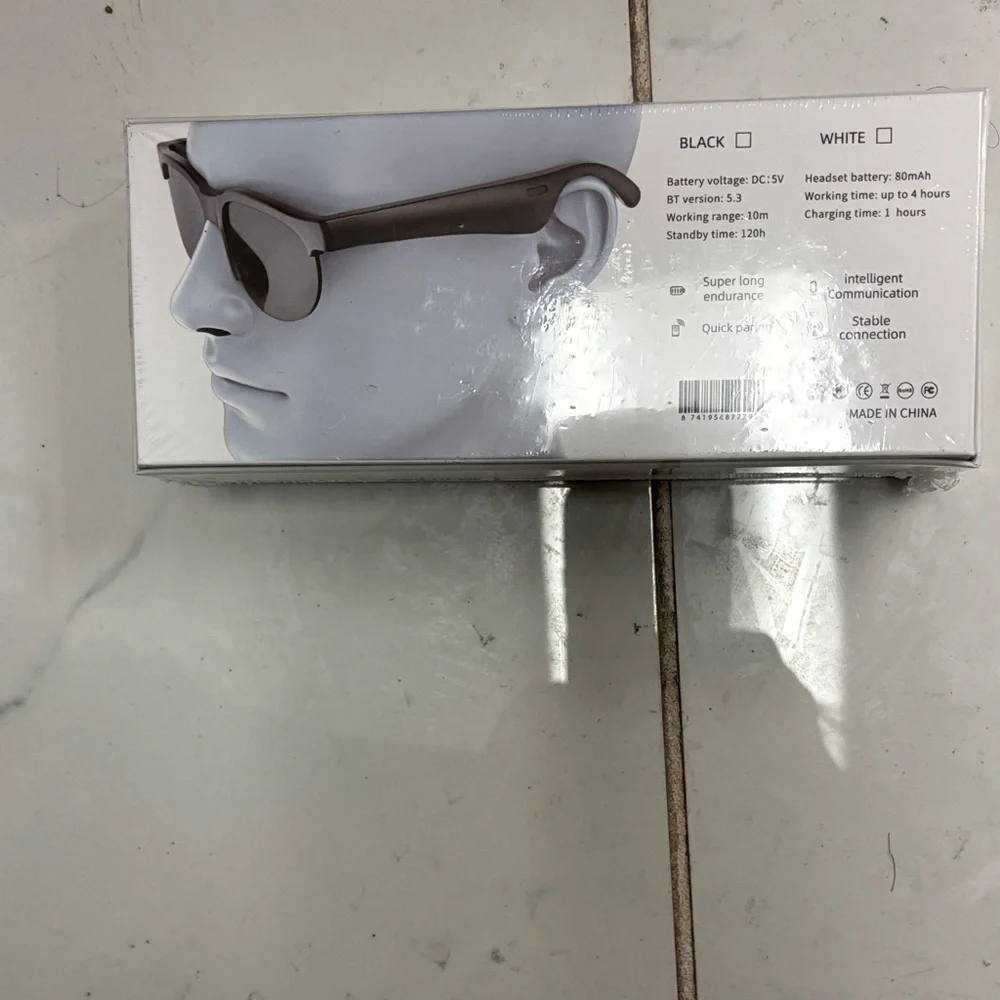 Wireless Headset Glasses - Black